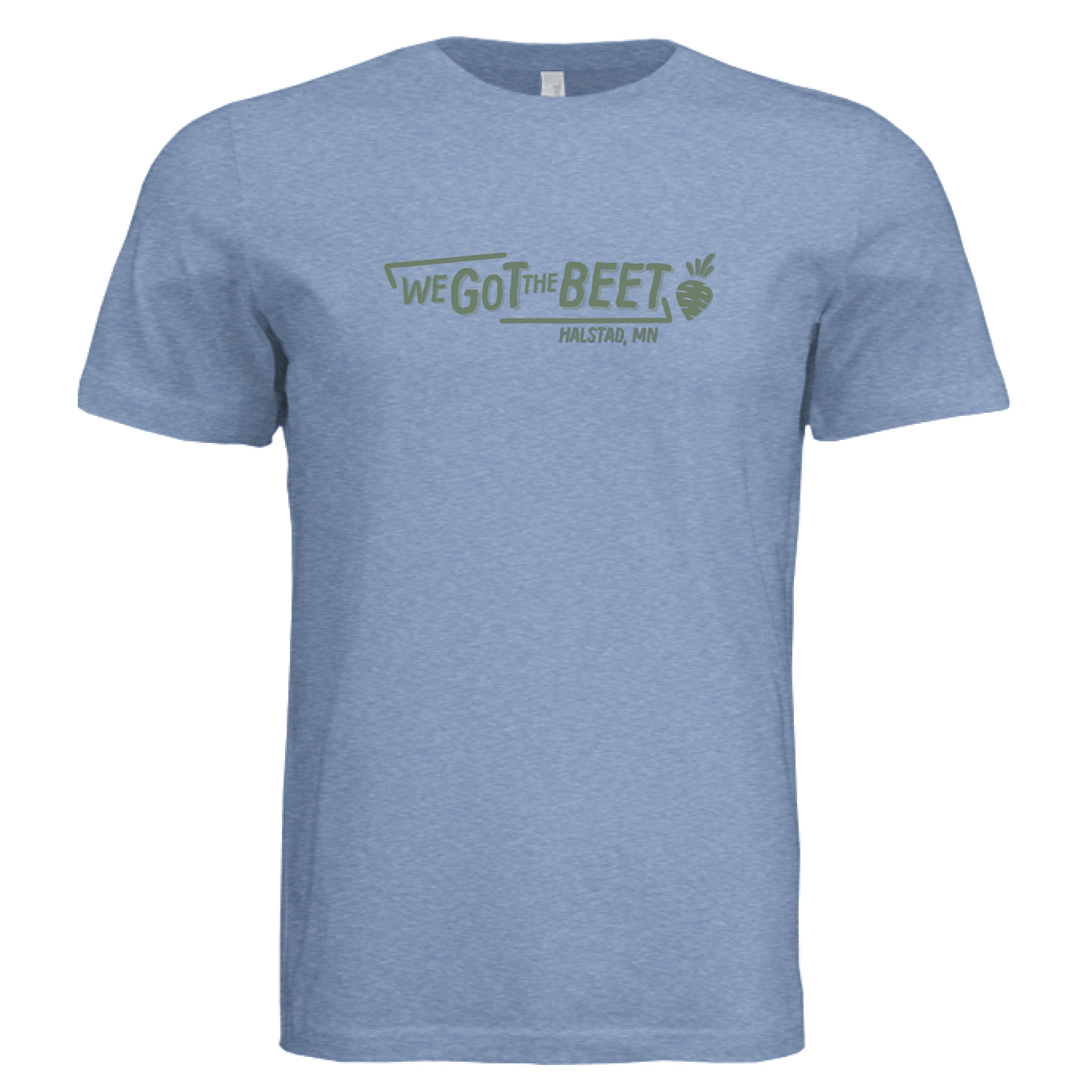 Solid Blue Triblend - FRONT